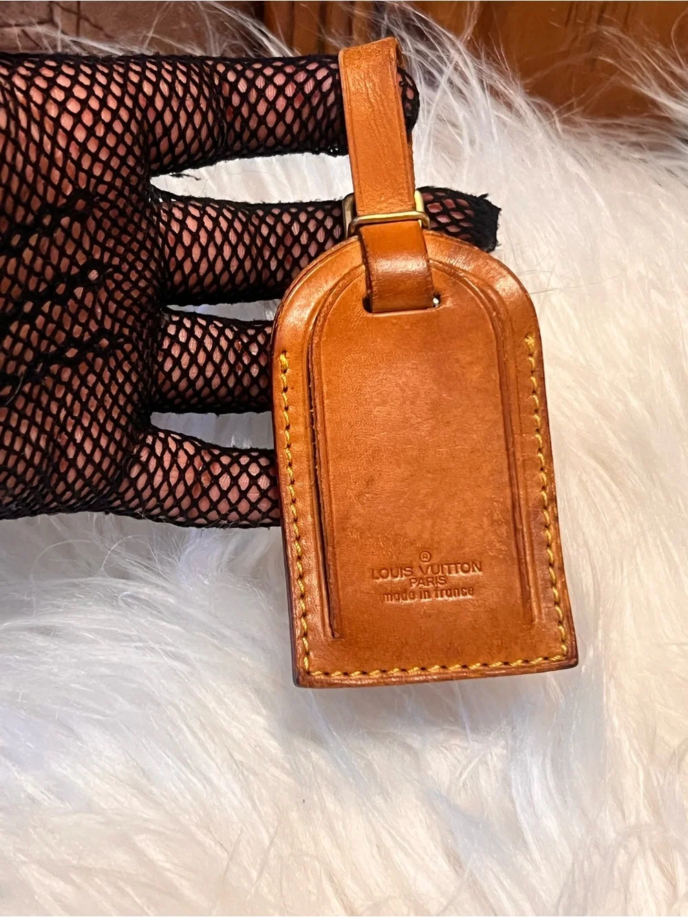 Louis Vuitton vachetta leather Luggage Tag